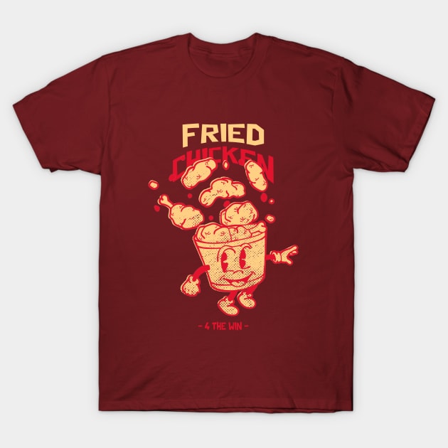 Fried Chicken  4 The Win Design T-Shirt by ArtPace